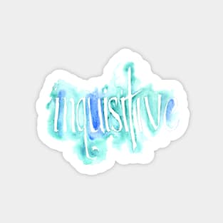 Inquisitive Watercolor Sticker